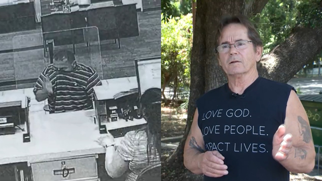 Hombre frustra robo a un banco de EEUU tras abrazar al ladrón: 