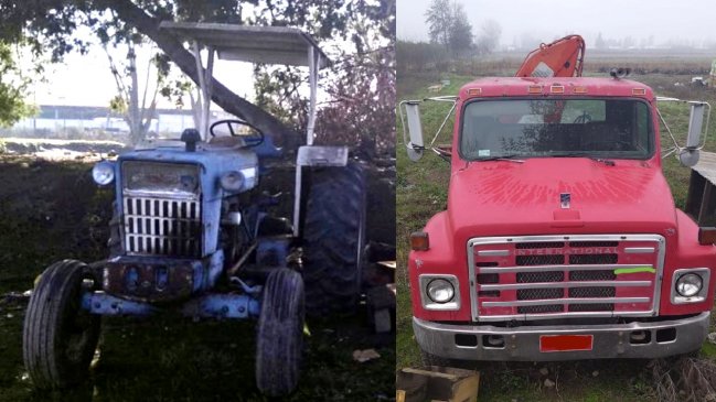 PDI recuperó dos tractores y un camión que habían sido robados hace dos meses