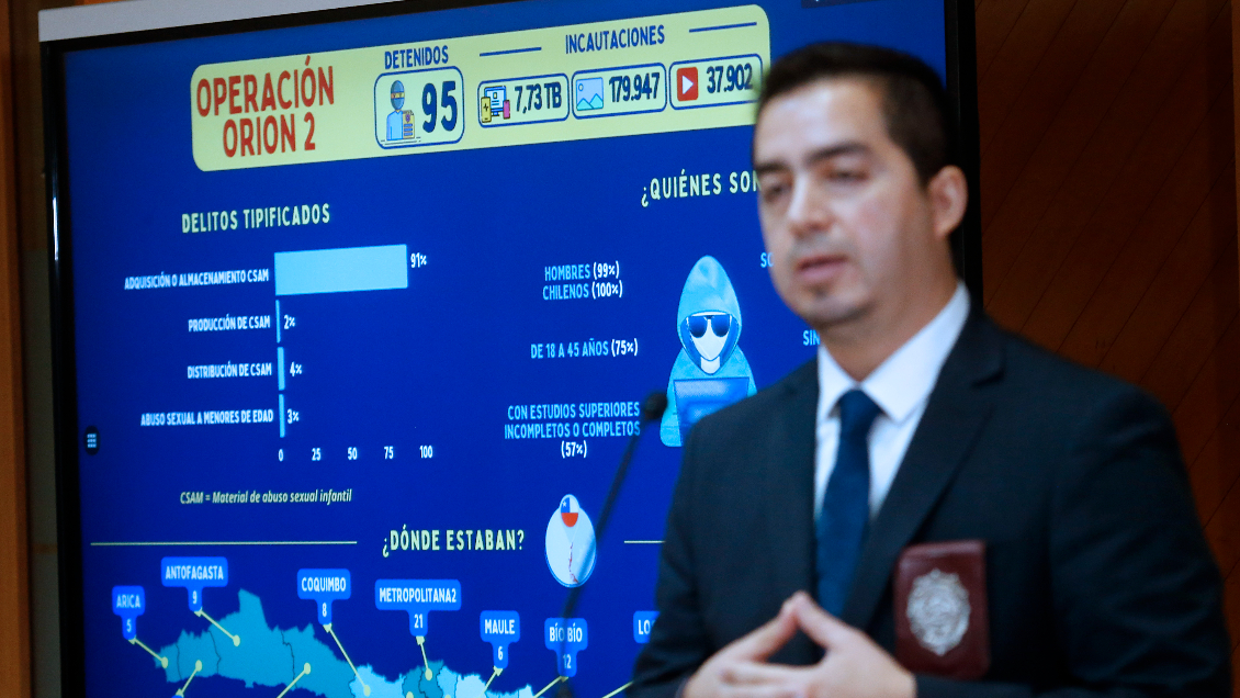 PDI detuvo a 95 sujetos por almacenar, producir y distribuir material de abuso sexual infantil