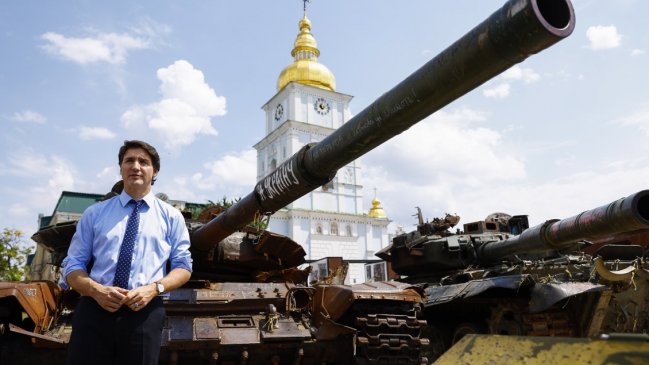 Justin Trudeau llegó a Kiev en visita sorpresa