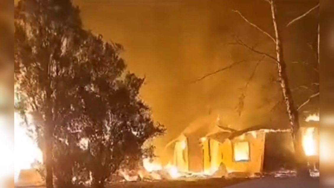 Ataque incendiario dejó una casa patronal completamente destruida en Curacautín