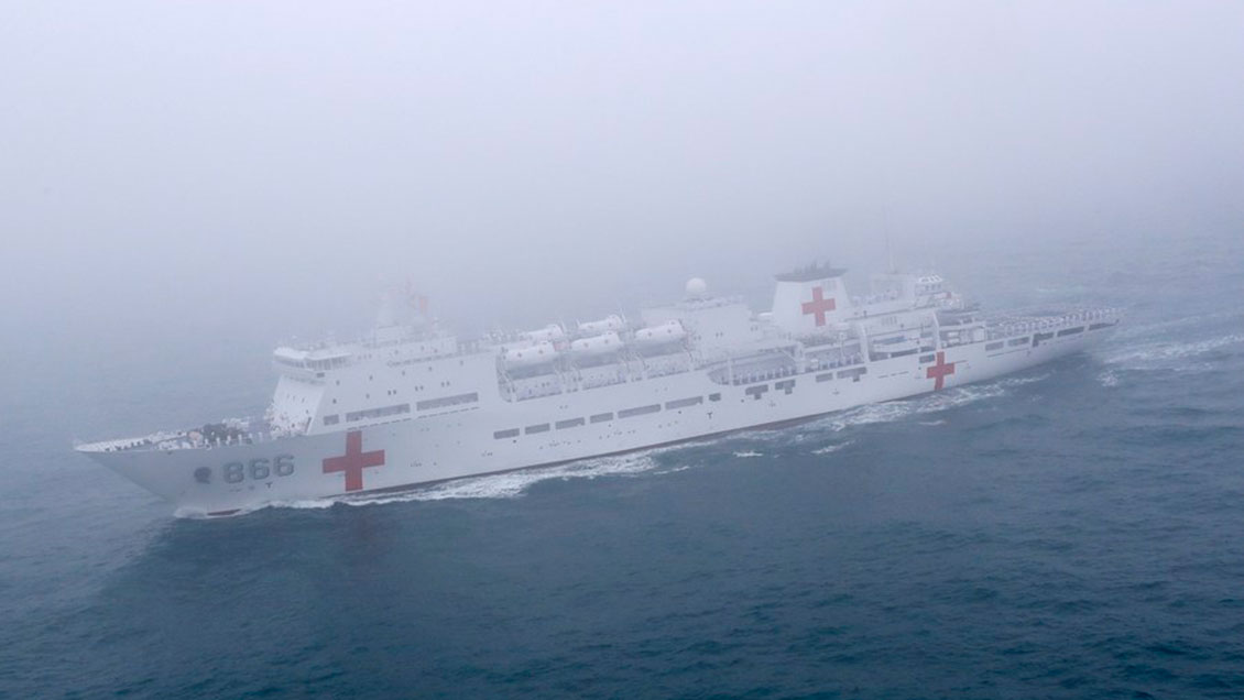 Buque hospital chino ofrece ayuda médica en todo el mundo