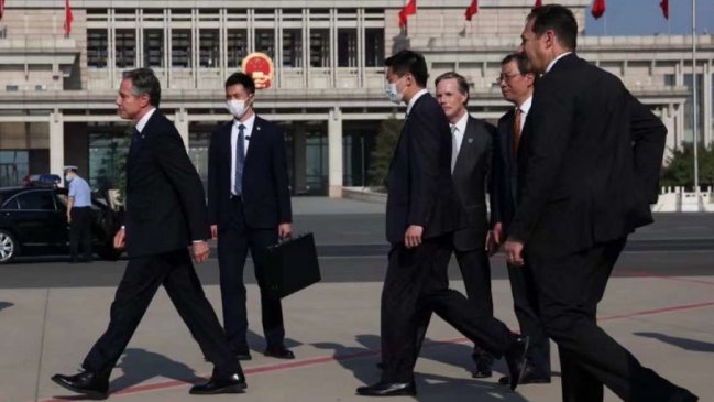 Antony Blinken aterrizó en China para una visita de dos días