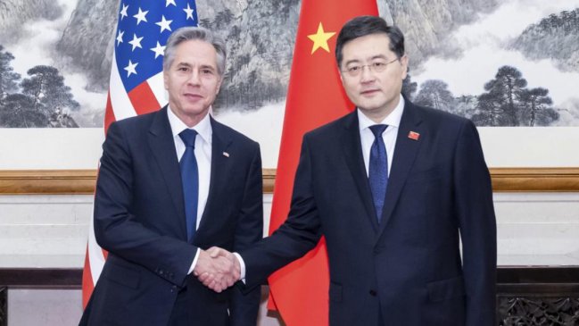 Los máximos jefes de la diplomacia de EEUU y China se reúnen en Pekín