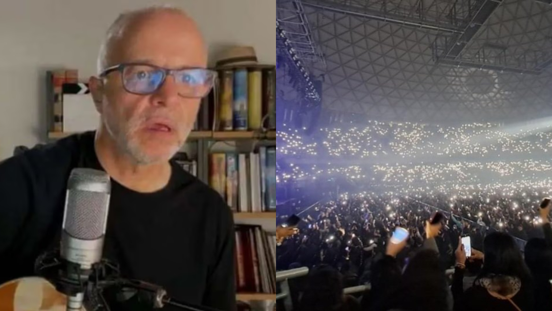 Redes trolean a Alberto Plaza por compartir foto falsa de su show en el Movistar Arena