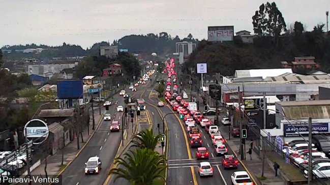Concepción: Suspenden tránsito en importante avenida tras peligrosa persecución