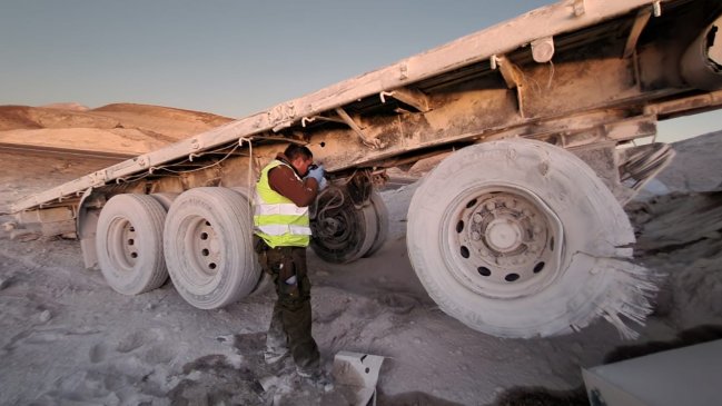 San Pedro de Atacama: Accidente de camión argentino dejó un fallecido