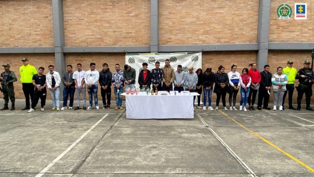 Bogotá: Detienen a 21 presuntos integrantes del 