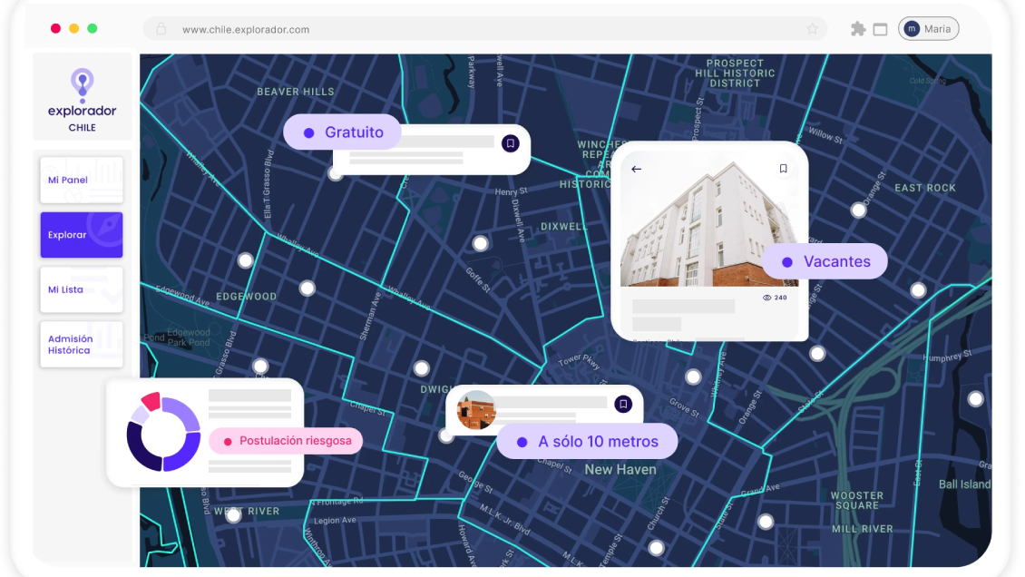 Admisión escolar: Plataforma virtual gratuita permite explorar oferta de colegios y jardines infantiles