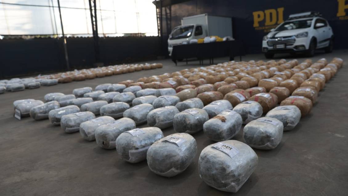 PDI incautó más de 400 kilos de droga procedentes de Bolivia
