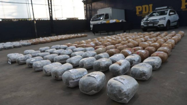 PDI incautó más de 400 kilos de droga procedentes de Bolivia