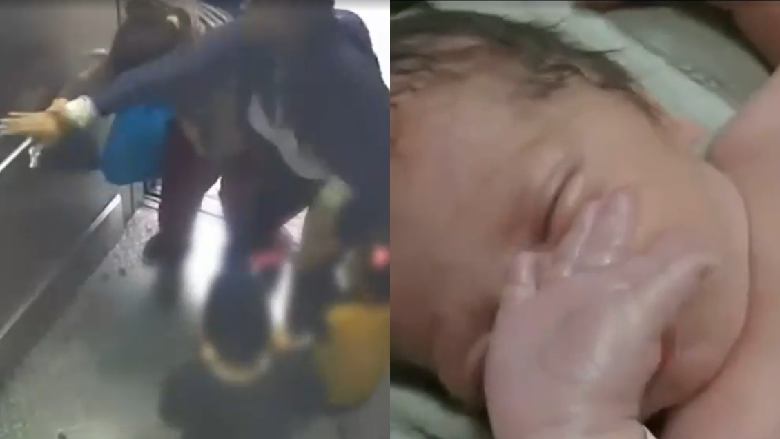 Guagua nació en estación del Metro de Santiago: 