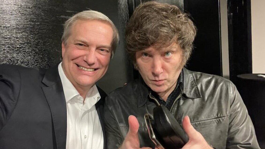 Precandidato argentino Javier Milei se reunió con Kast en medio de su visita a Chile