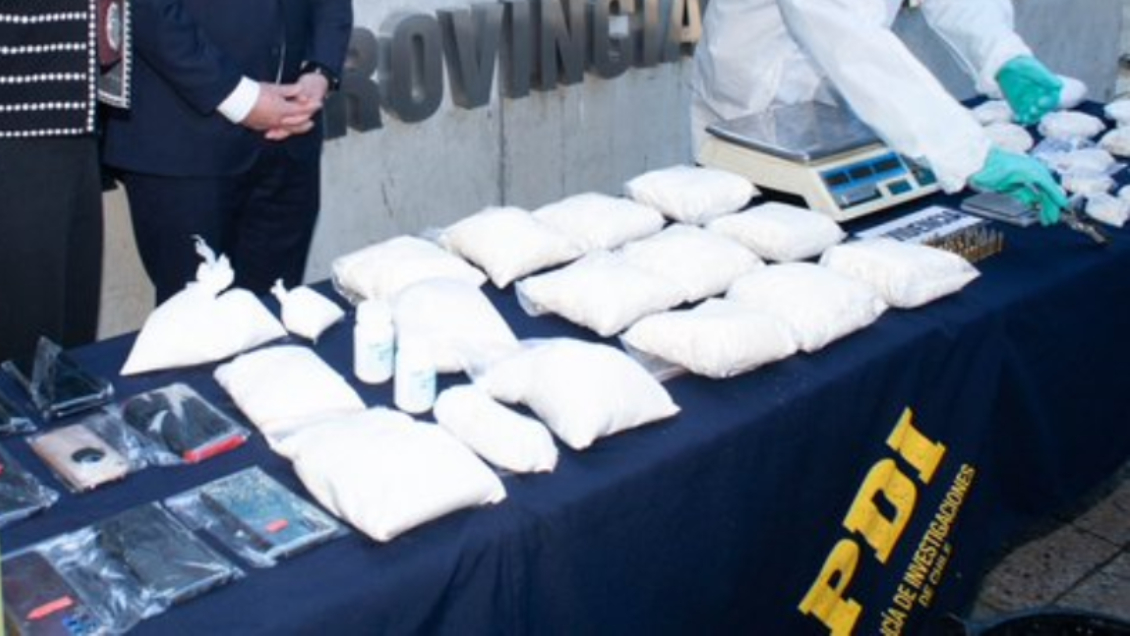 PDI desbarató banda que producía y distribuía cocaína base en Santiago y Valparaíso