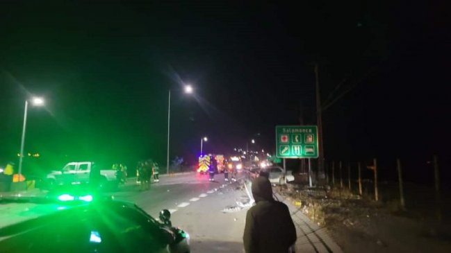 Dos personas murieron en colisión en ruta de ingreso a Salamanca