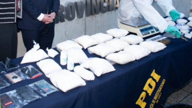 PDI desbarató banda que producía y distribuía cocaína base en Santiago y Valparaíso