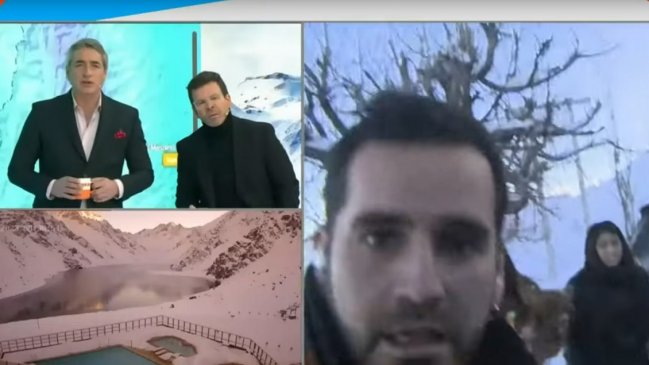 Camarógrafo sufrió fuerte caída en vivo en Canal 13: 