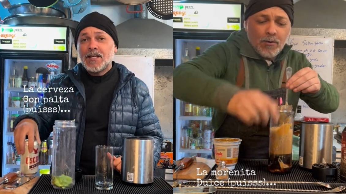 Cerveza con palta y manjar con malta: Tiktoker culinario es viral por mezclas de tragos chilenos