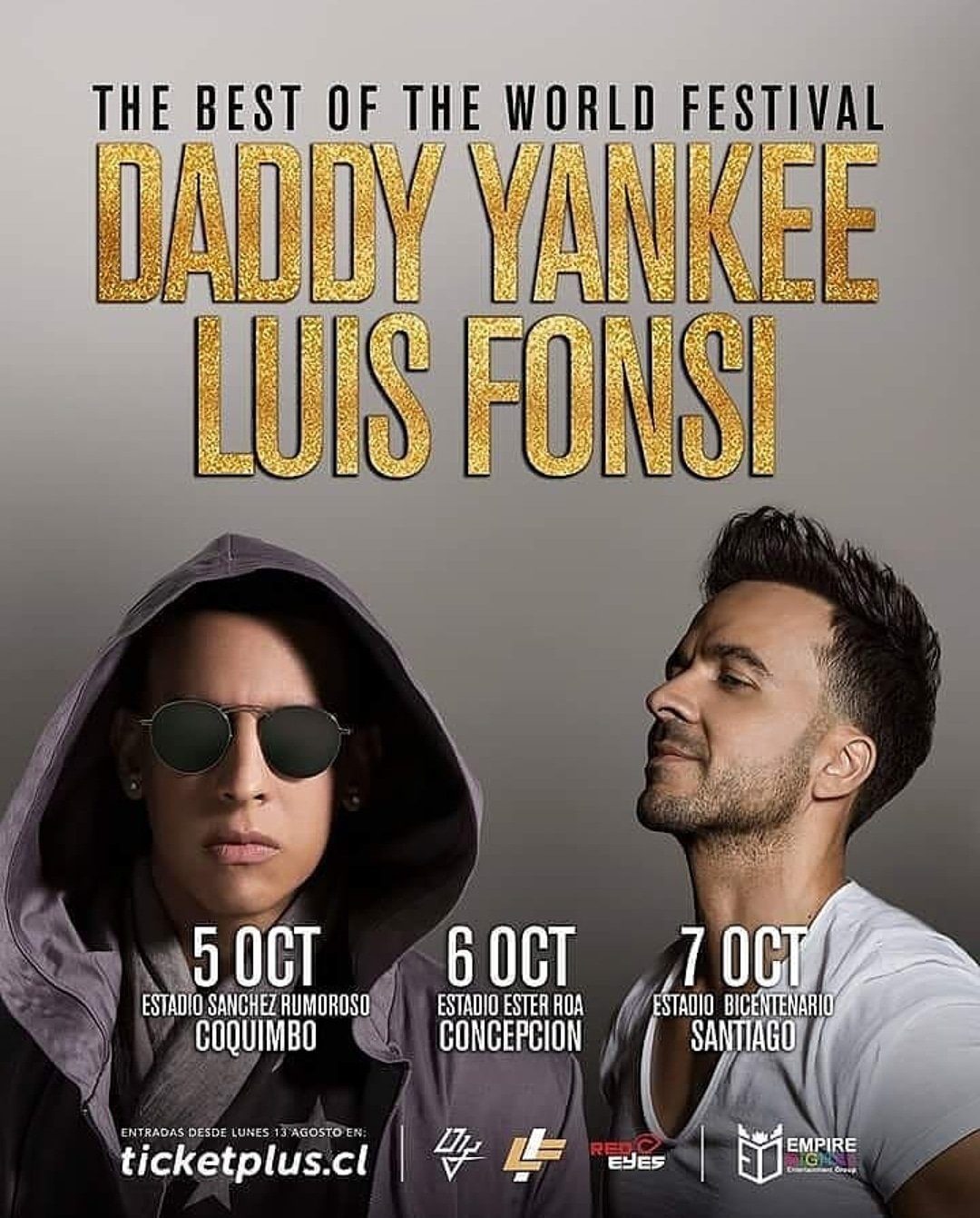 Daddy Yankee y Luis Fonsi se iban a presentar en Chile