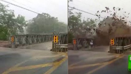   Impresionante desborde de río causa serios daños en Costa Rica 