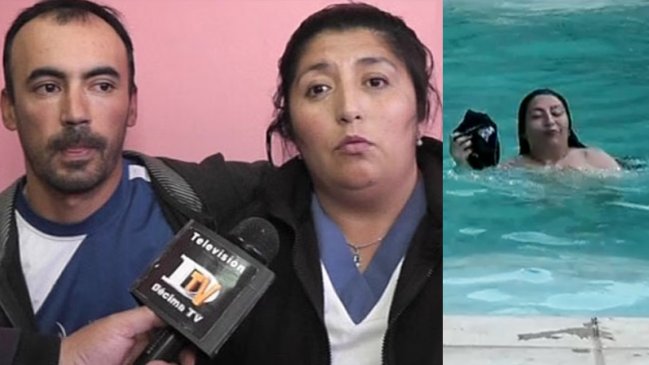 Esposo de la Pincoya reaccionó tras su escena desnuda en la piscina: 