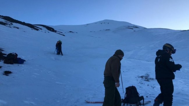 Excursionista falleció tras caer de quebrada en cercanías del volcán Lonquimay