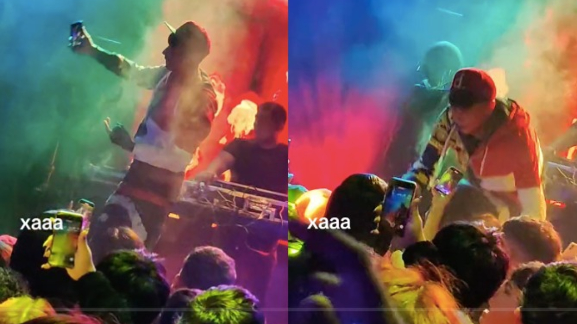 Empujaron del escenario al cantante urbano Piero 47 durante show en Arica