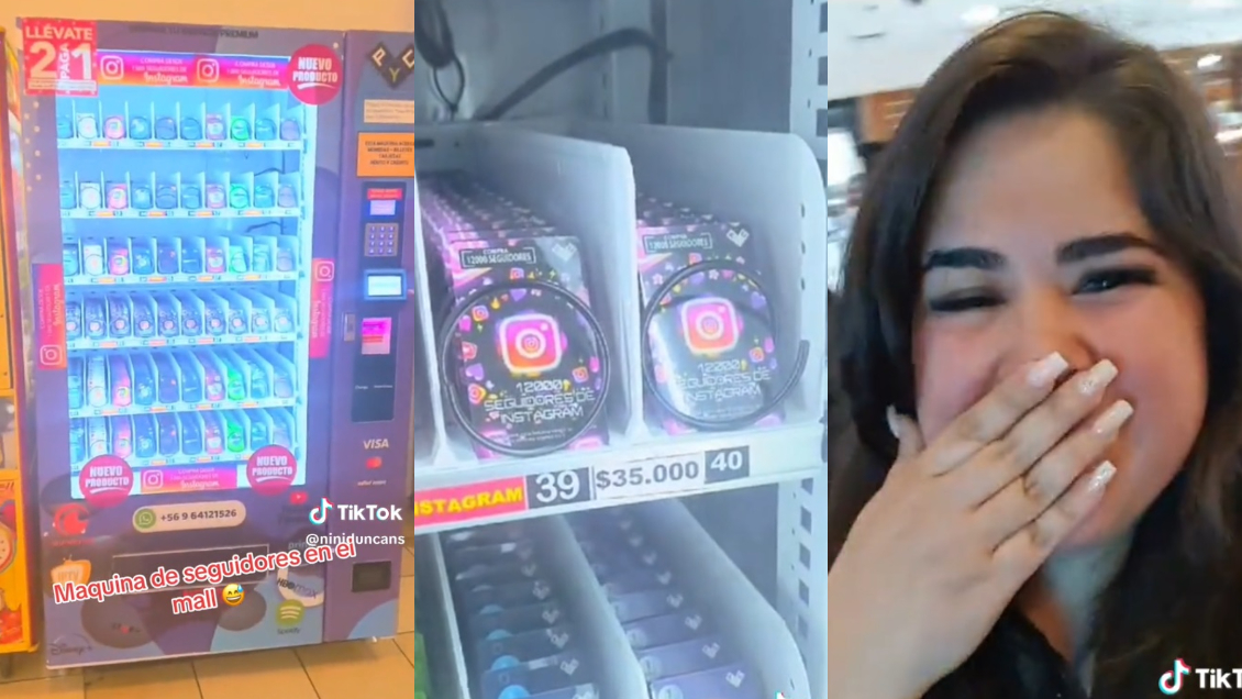 Viralizan máquina expendedora para comprar seguidores en Antofagasta: 