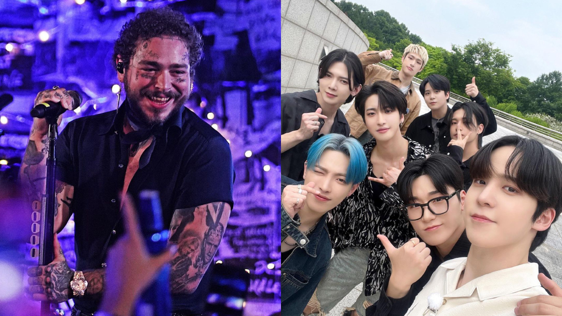Integrantes de Ateez son captados en concierto de Post Malone en Chile