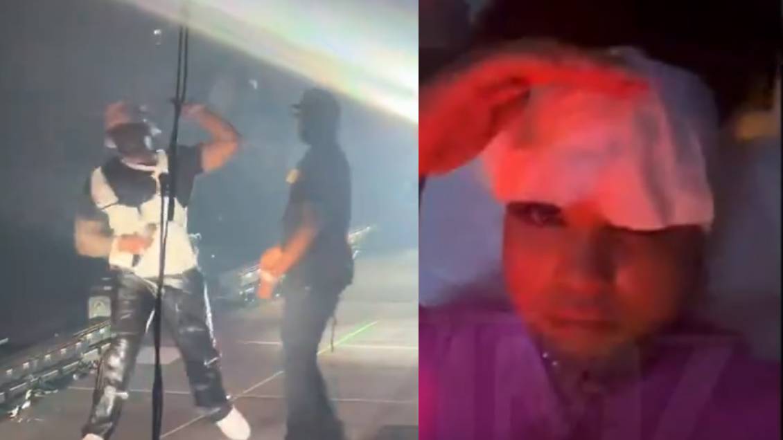 50 Cent lanzó un micrófono y golpeó a fanática en la cabeza