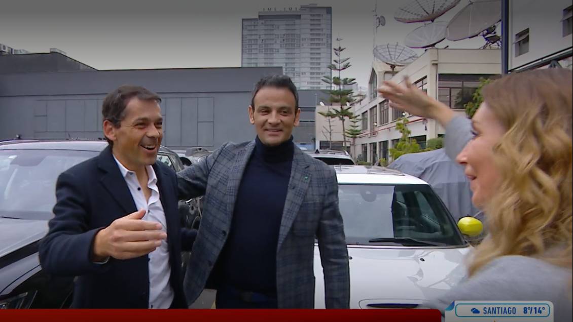 Gustavo Huerta fue recibido por Gonzalo Ramírez y Karen Doggenweiler en Mega