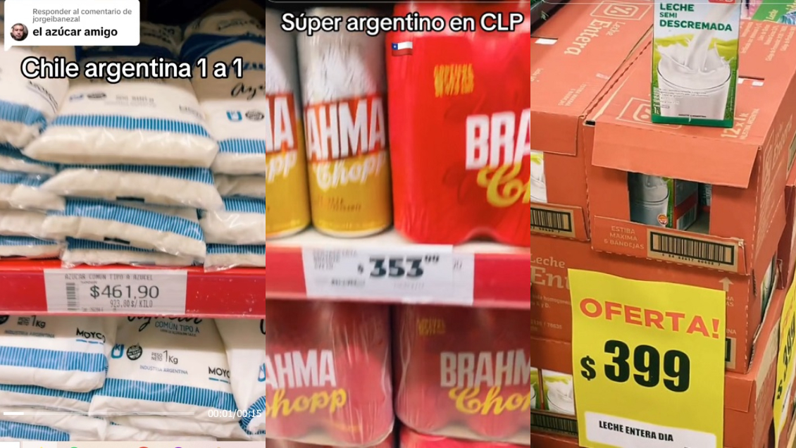 ¿Convienen tanto los precios? Chileno se hace viral al comprar con dólar blue en supermercado argentino