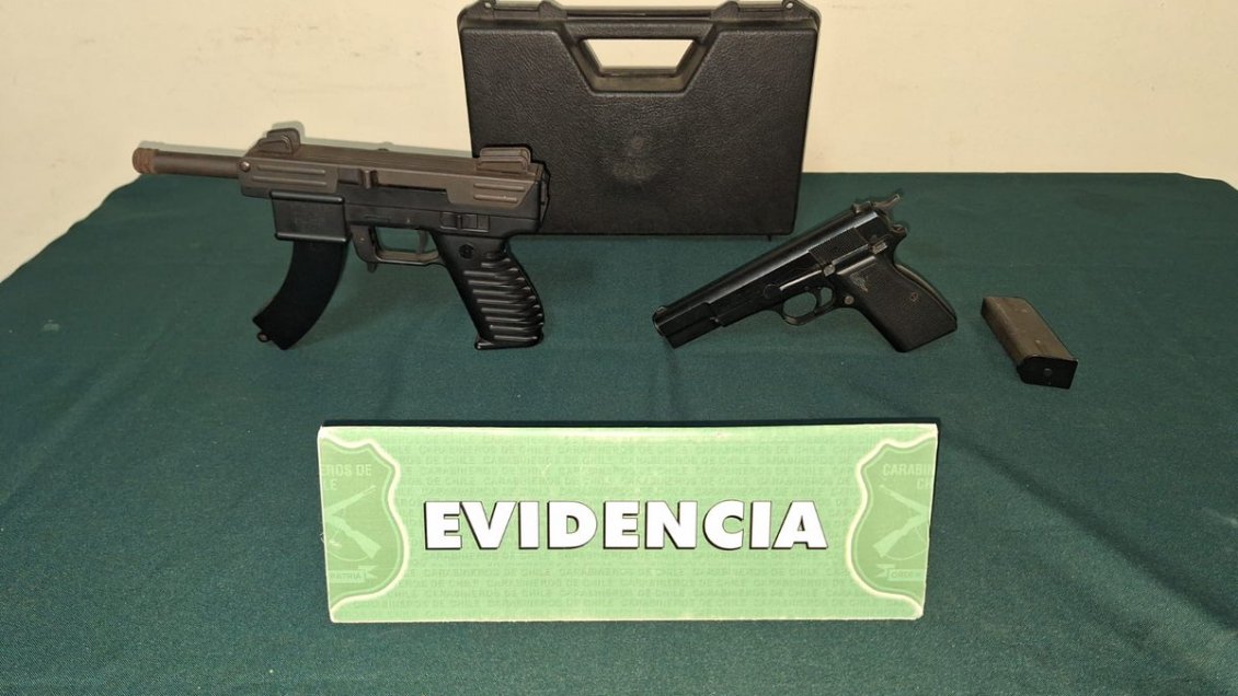 A prisión sujeto que fue sorprendido con subametralladora en Osorno
