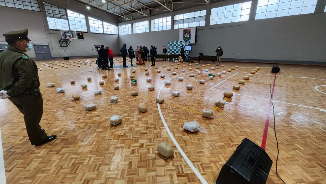 Carabineros decomisó más de 3 mil millones en drogas destinadas a las regiones del Biobío y Metropolitana