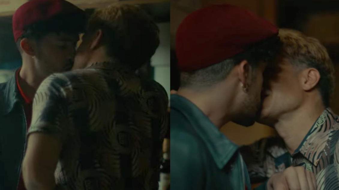 Bad Bunny besa a Gael García Bernal para próxima película 