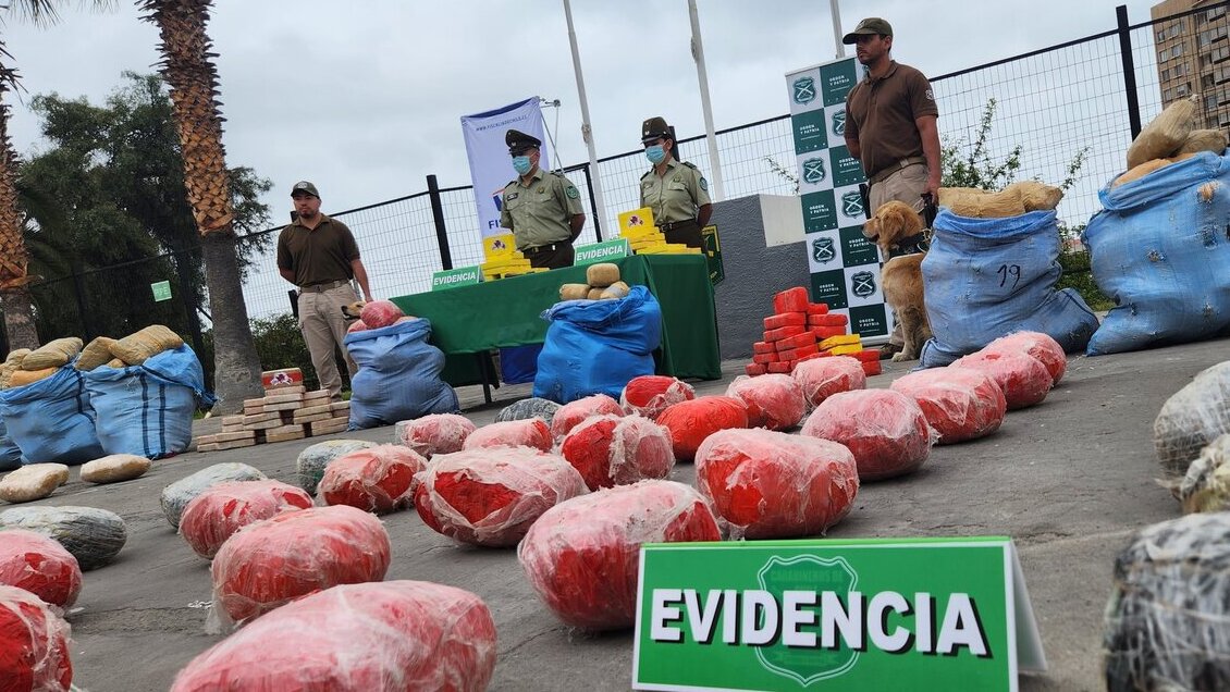 Carabineros incautó más de 900 kilos de drogas en Taltal