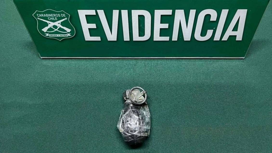 Detienen a adolescentes que portaban una granada en fondas de Alto Hospicio