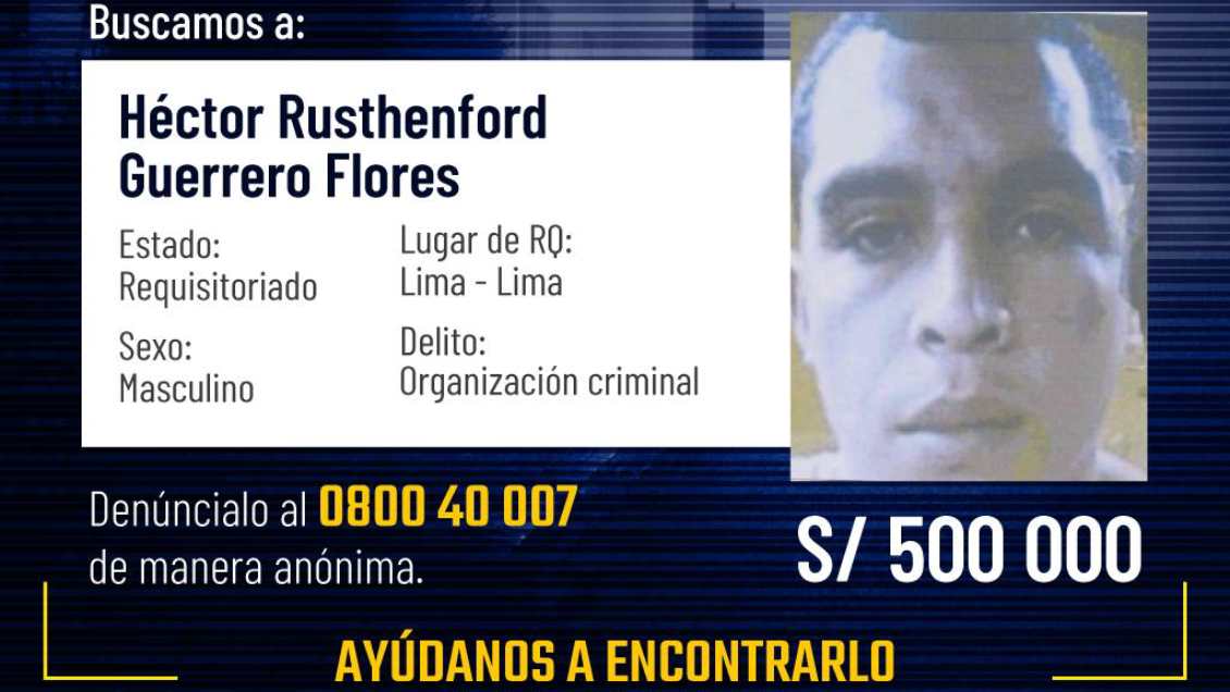 Perú ofrece 120 millones por información sobre líder prófugo del Tren de Aragua