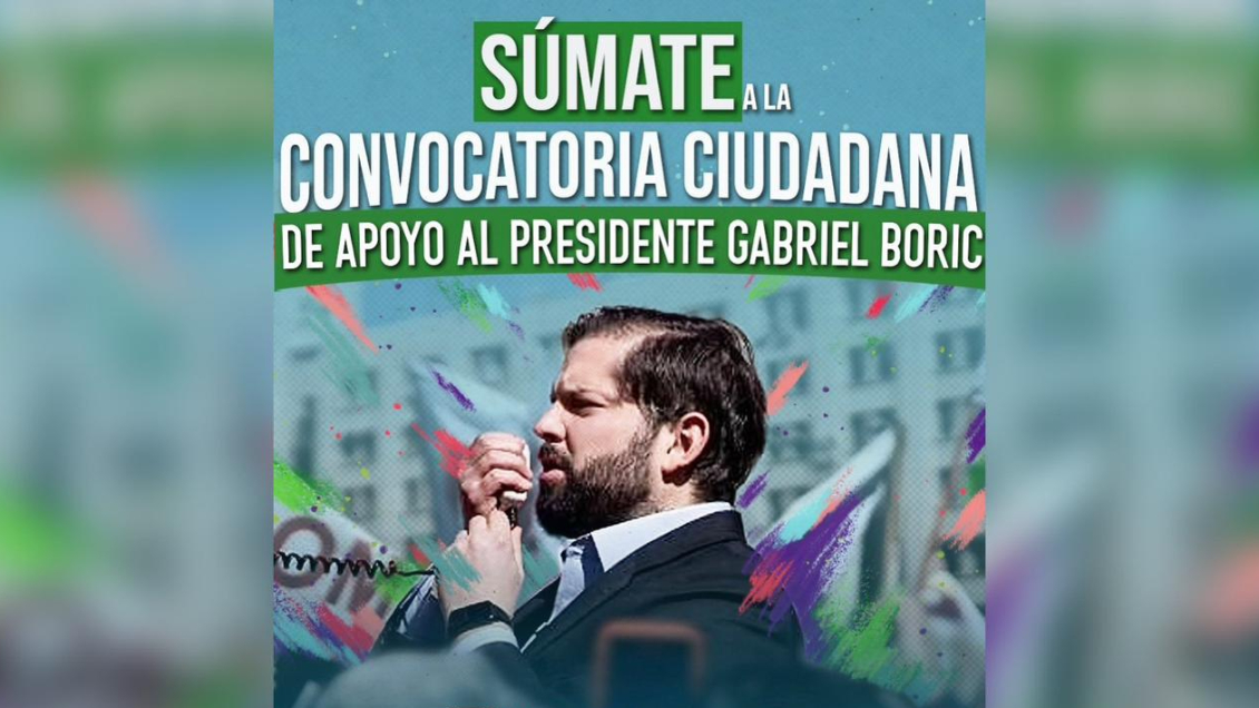 Organizadores de marcha pro Boric: Las encuestas no se condicen con el cariño que recibe el Presidente