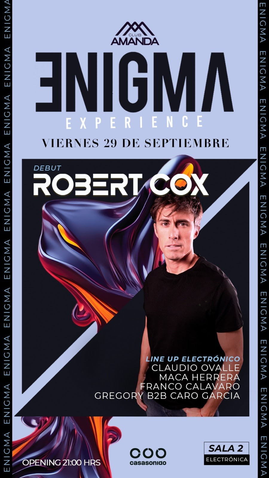 Roberto Cox será DJ