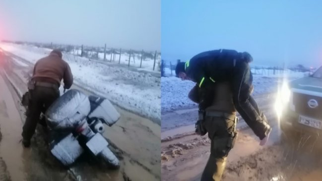 Rescatan a motoquero brasileño que sufrió un accidente en Tierra del Fuego