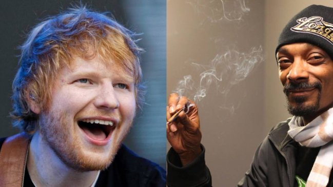 Ed Sheeran contó que fumó tanta marihuana con Snoop Dogg que perdió la visión