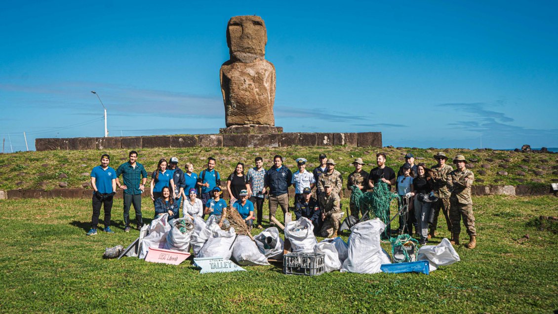 La cruzada mundial de Rapa Nui contra los plásticos en los océanos
