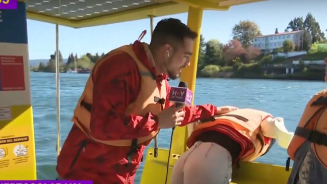 Yamila Reyna sufrió en Valdivia: vomitó en pleno despacho de TVN