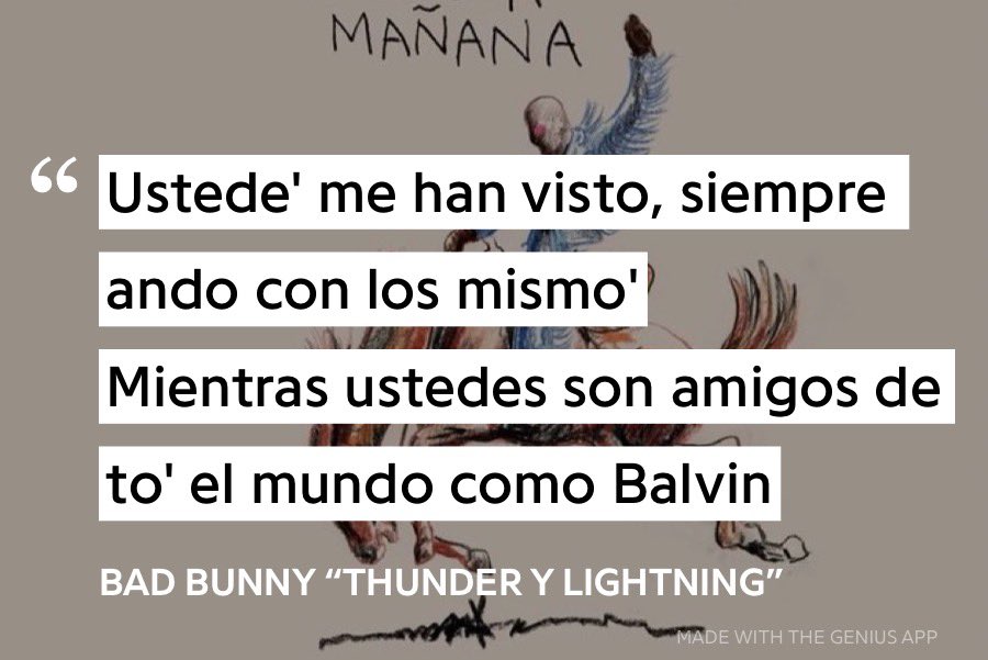 Bad Bunny J Balvin Thunder y Lightning