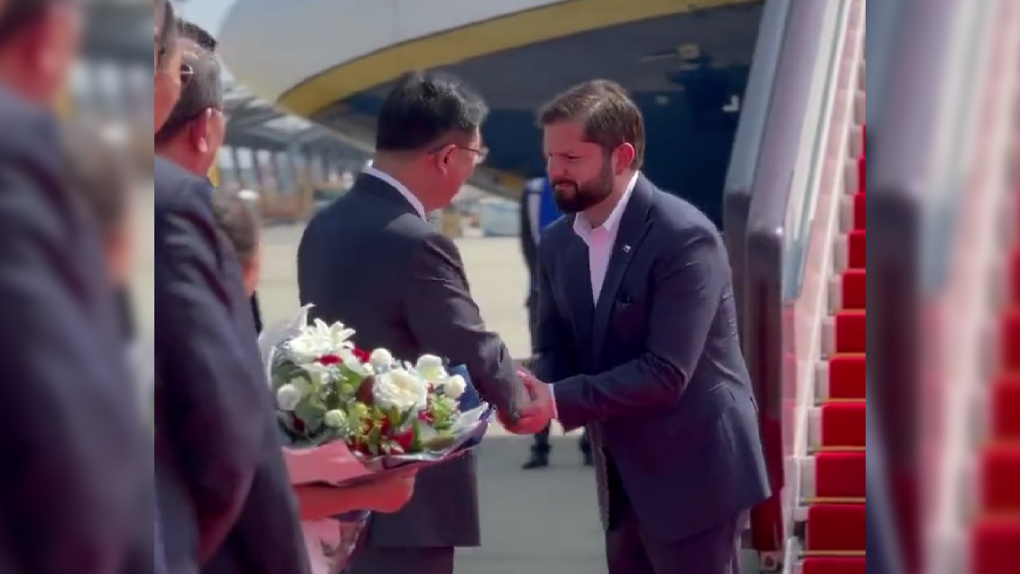 Presidente Boric arribó a China con el foco en 