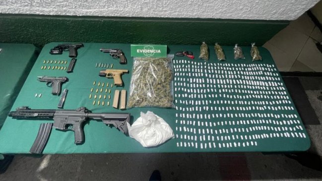 Operativo en San Bernardo dejó seis detenidos por porte de armas y narcotráfico