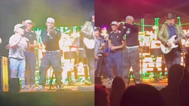 Pailita sorprendió a su madre cantando con Los Charros de Lumaco