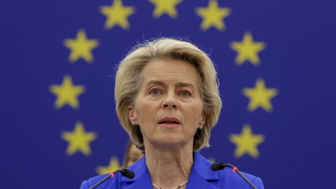 Von der Leyen comparó a Putin con Hamás