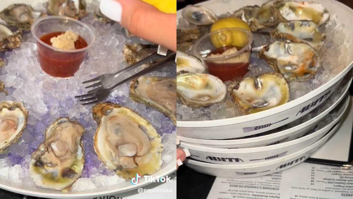 Joven pidió más de 40 ostras en una cena y su cita la abandonó: Tuvo que pagar 180 mil pesos